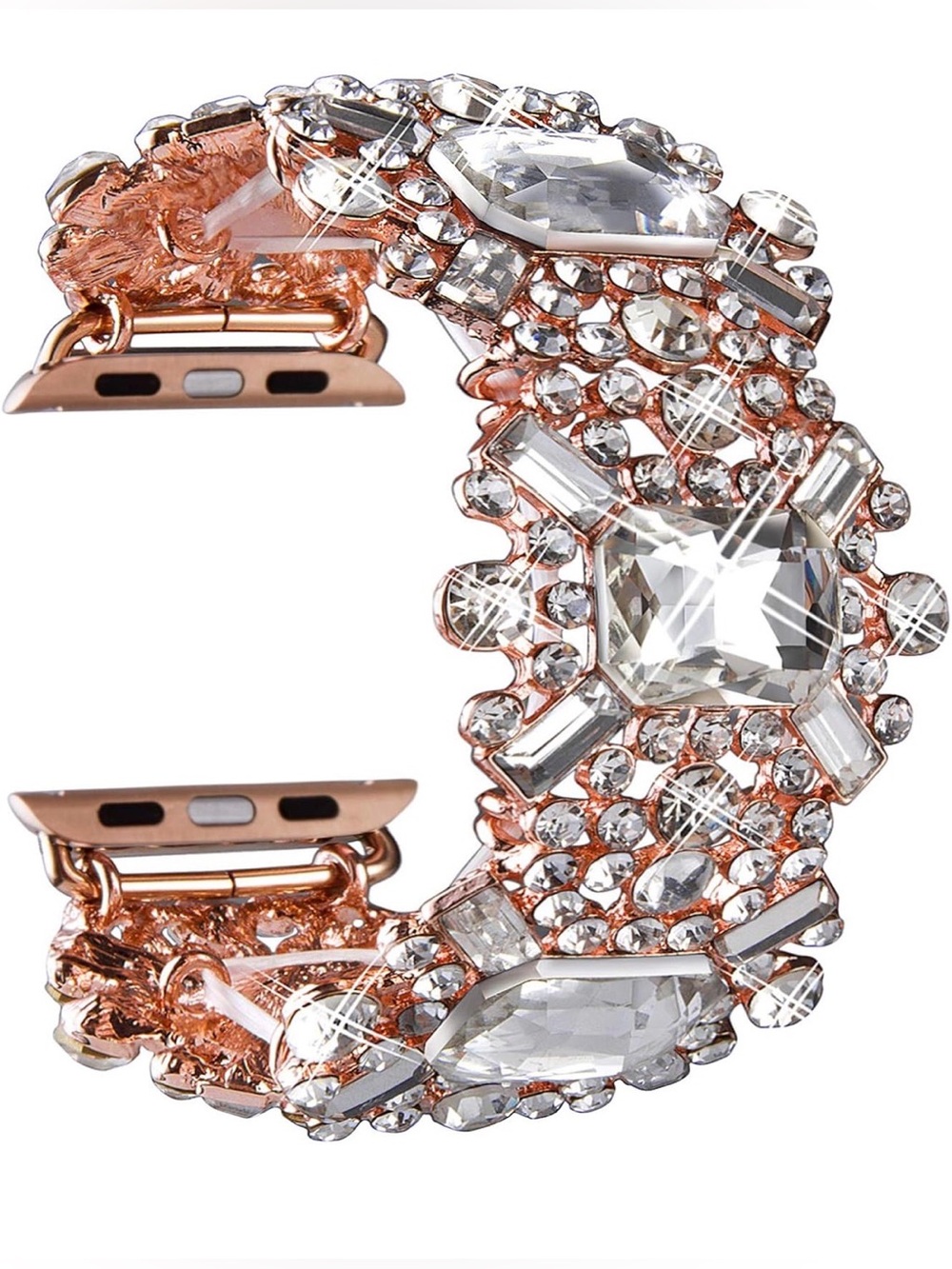 Bling Dressy Rhinestone Bracelet for Apple Watch Band Women 38-49mm